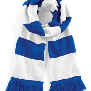Beechfield Stadium Scarf | Bright Royal/White