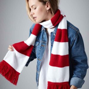 Beechfield Stadium Scarf | Classic Red/White