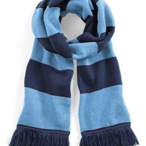 Beechfield Stadium Scarf | French Navy/Sky Blue