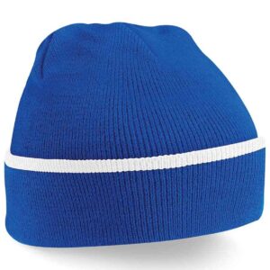 Beechfield Teamwear Beanie | Bright Royal/White