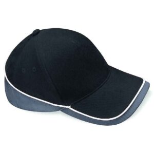Beechfield Teamwear Competition Cap | Black/Graphite Grey/White