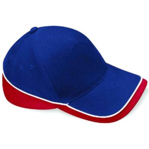 Beechfield Teamwear Competition Cap | French Navy/Classic Red/White