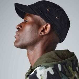 Beechfield Urban Army Cap | Vintage Black