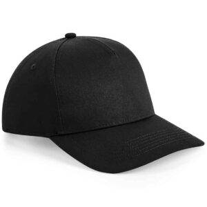 Beechfield Urbanwear 5 Panel Snapback Cap | Black