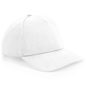 Beechfield Urbanwear 5 Panel Snapback Cap | White