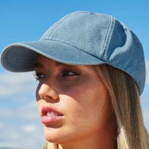 Beechfield Vintage Low Profile Cap | Vintage Light Denim