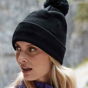 Beechfield Water Repellent Thermal Snowstar® Beanie | Black