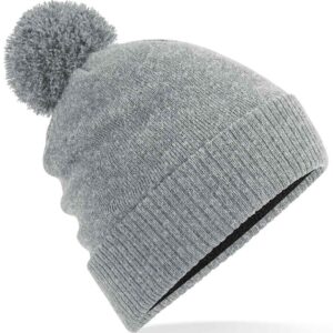 Beechfield Water Repellent Thermal Snowstar® Beanie | Heather Grey