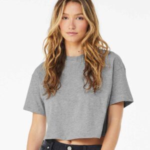 Bella Ladies Jersey Cropped T-Shirt