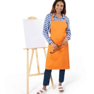 Brand Lab Adjustable Bib Apron | Orange