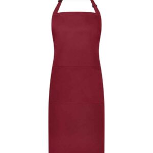 Brand Lab Adjustable Bib Pocket Apron | Burgundy