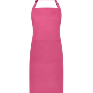 Brand Lab Adjustable Bib Pocket Apron | Fuchsia