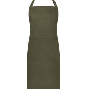 Brand Lab Adjustable Bib Pocket Apron | Olive Green