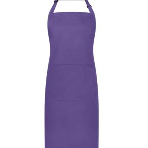 Brand Lab Adjustable Bib Pocket Apron | Purple