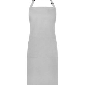 Brand Lab Adjustable Bib Pocket Apron | Silver