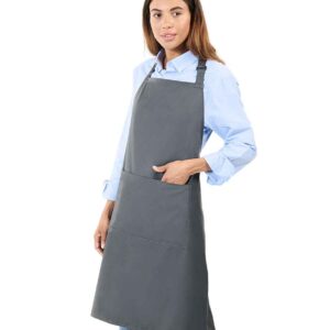 Brand Lab Adjustable Bib Pocket Apron | Steel