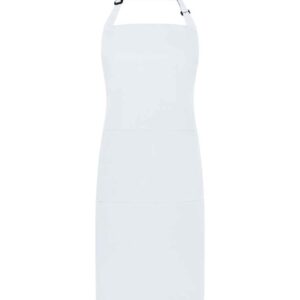 Brand Lab Adjustable Bib Pocket Apron | White