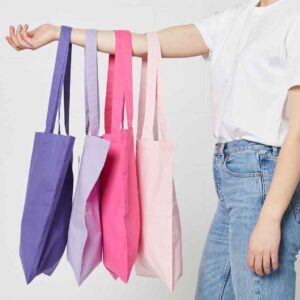 Brand Lab Cotton Long Handle Shopper | Purple