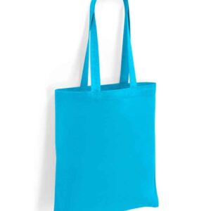 Brand Lab Cotton Long Handle Shopper | Turquoise Blue