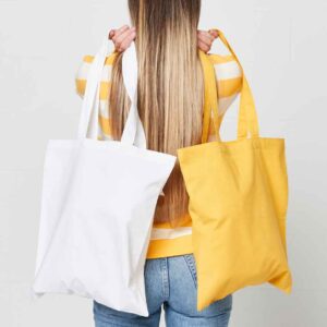 Brand Lab Cotton Long Handle Shopper | White