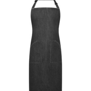Brand Lab Denim Adjustable Bib Pocket Apron | Grey Denim