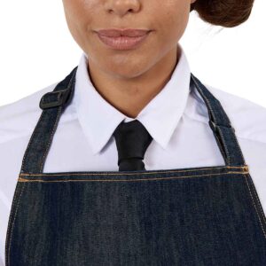 Brand Lab Denim Adjustable Bib Pocket Apron | Indigo Denim