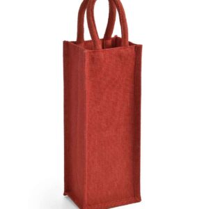 Brand Lab Jute Bottle Bag | Red