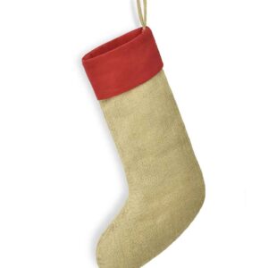 Brand Lab Jute Stocking | Natural/Red