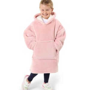 Brand Lab Kids Oversized Hooded Blanket | Blush Pink