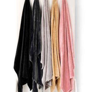 Brand Lab Large Plush Fleece Blanket | Black