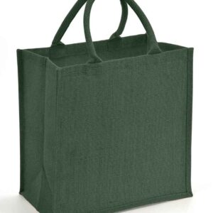 Brand Lab Natural Jute Tote | Forest Green