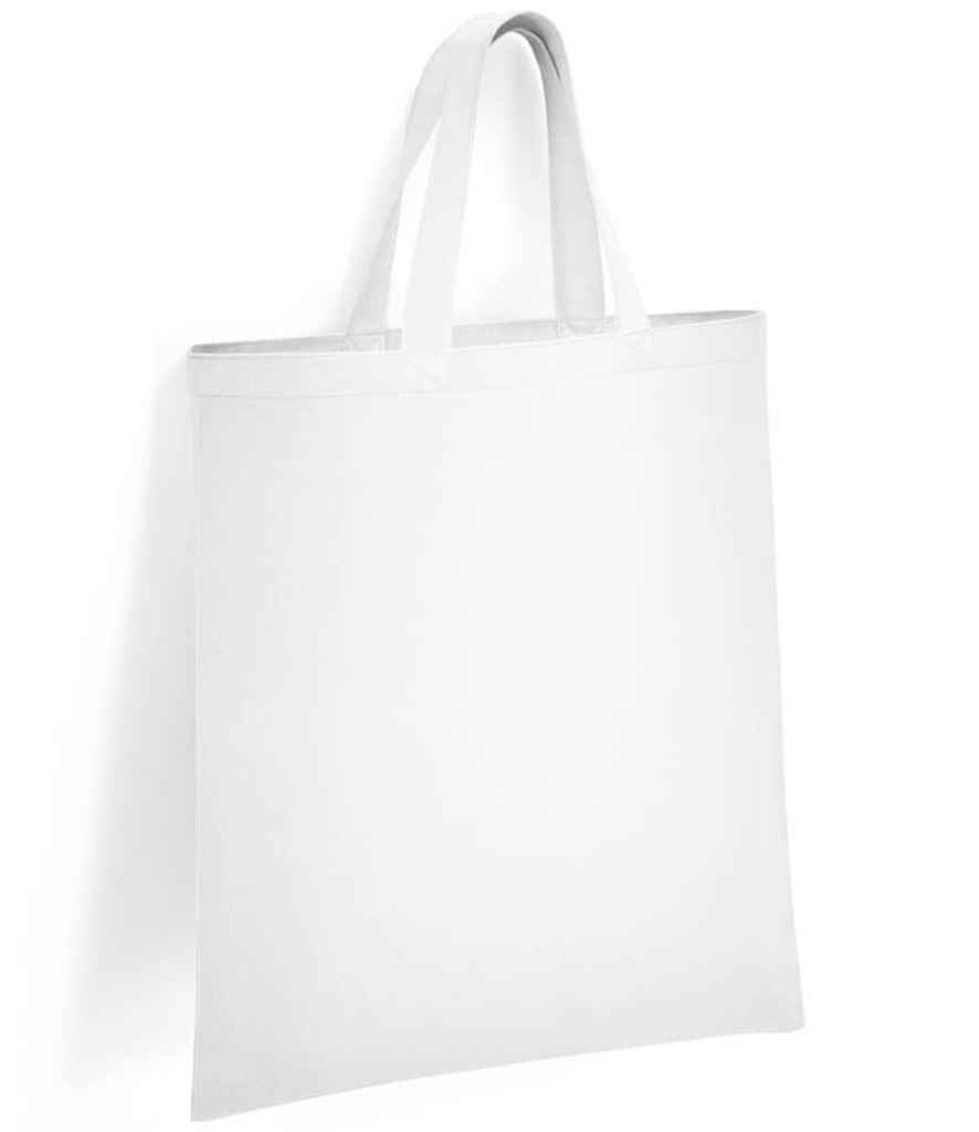 Brand Lab Organic Cotton Short Handle Shopper | White