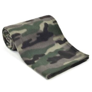 Brand Lab Pet Polar Fleece Blanket | Green Camo