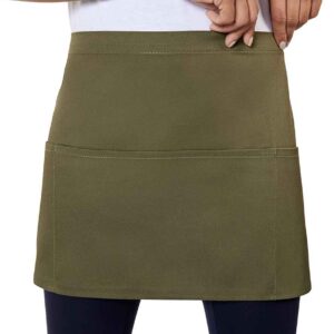 Brand Lab Waist Pocket Apron | Olive Green