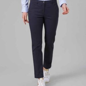 Brook Taverner Ladies Houston Slim Leg Chino Trousers | Navy