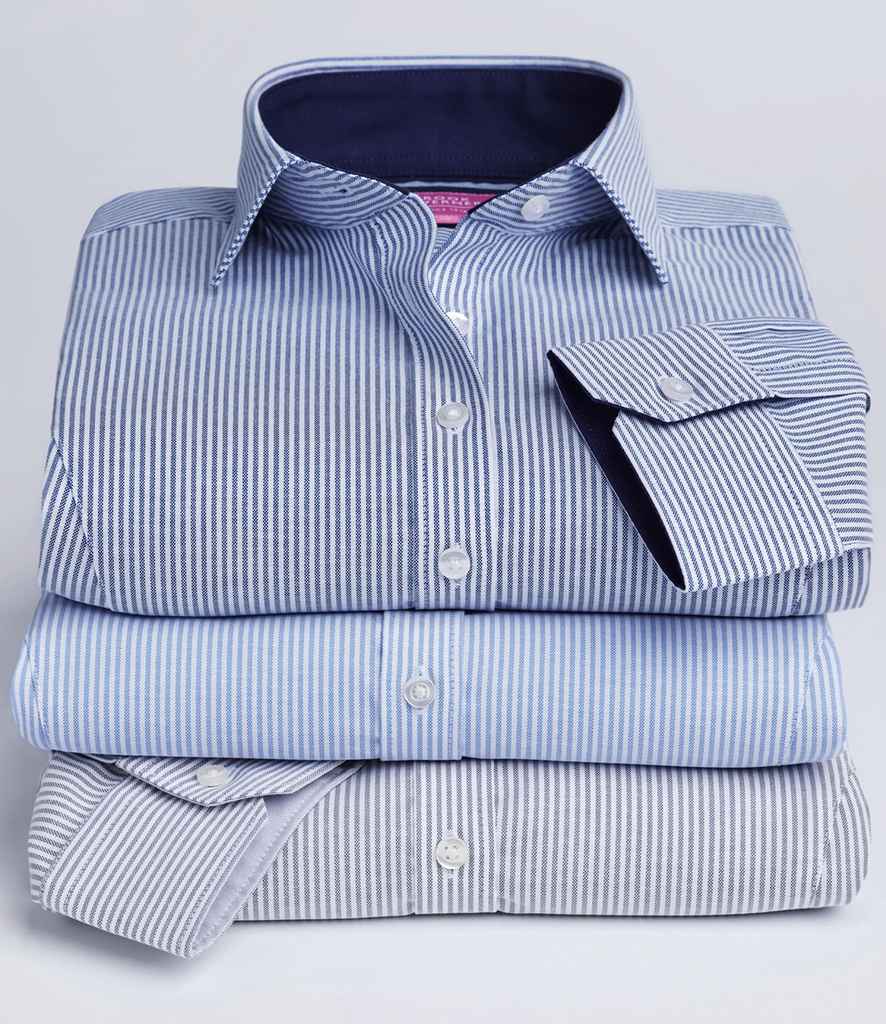 Brook Taverner Ladies Mirabel Long Sleeve Stretch Oxford Shirt