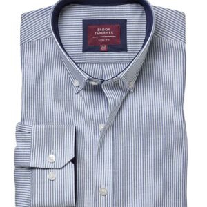 Brook Taverner Lawrence Long Shirt Stretch Oxford Shirt