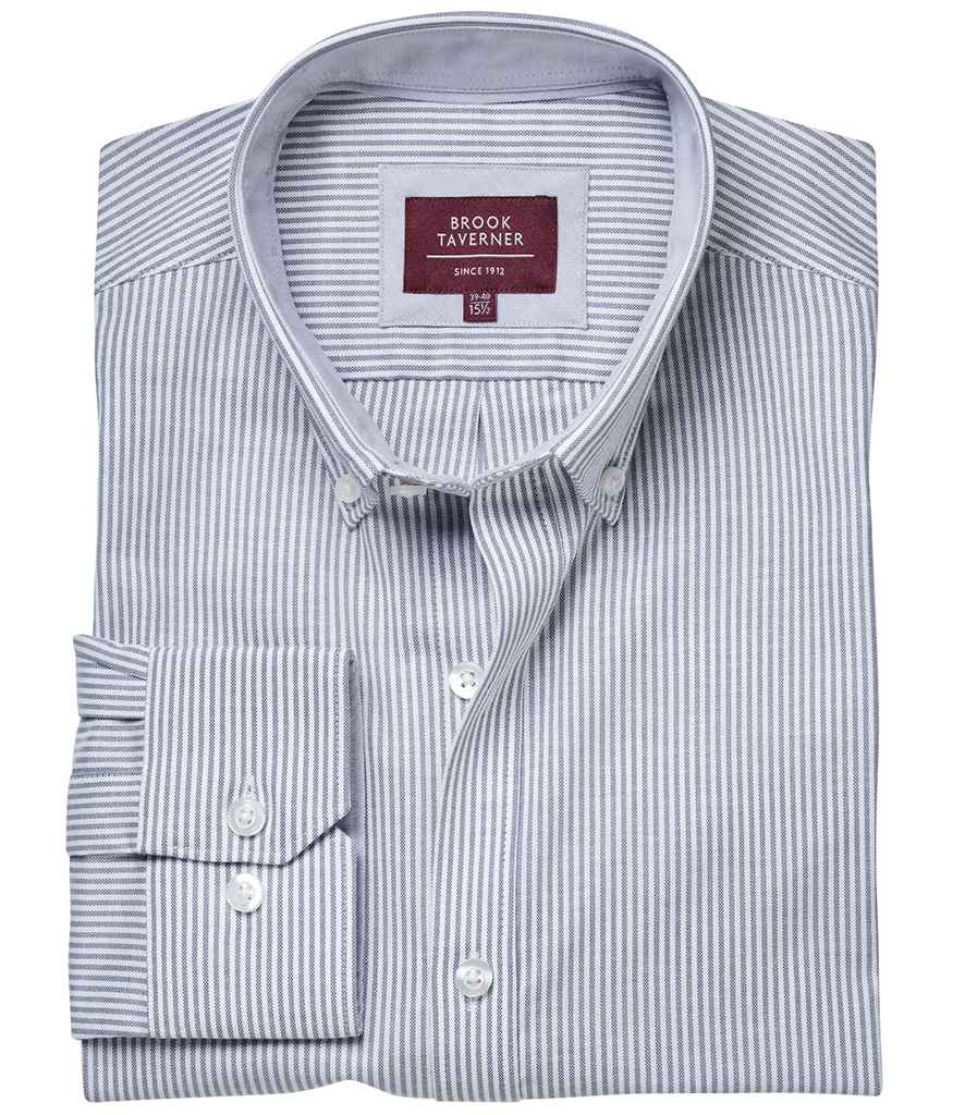 Brook Taverner Lawrence Long Shirt Stretch Oxford Shirt - Image 2