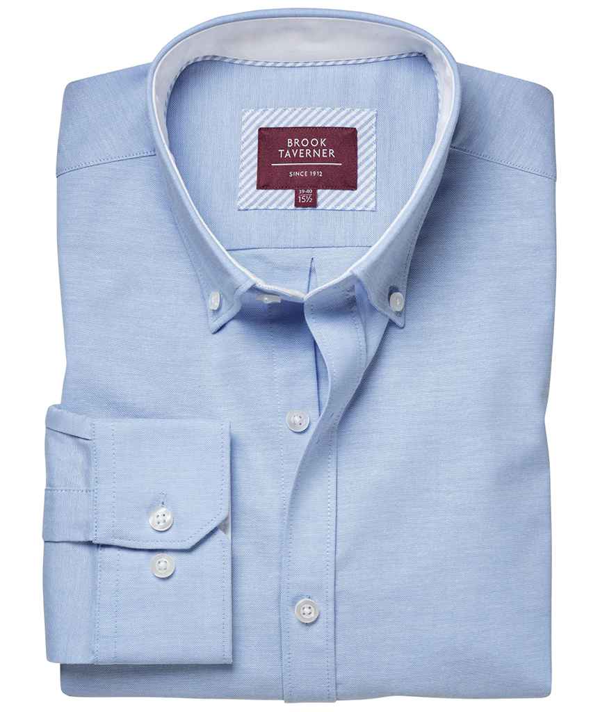 Brook Taverner Lawrence Long Shirt Stretch Oxford Shirt - Image 4