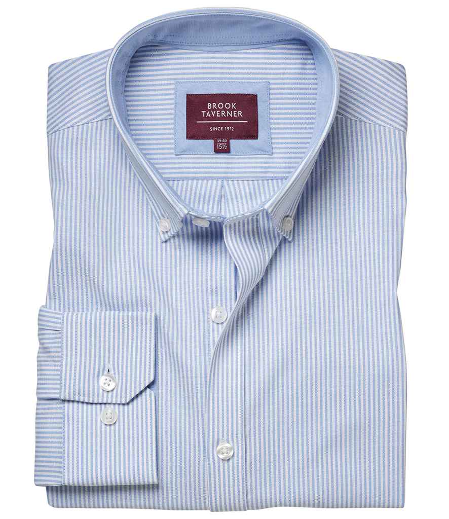 Brook Taverner Lawrence Long Shirt Stretch Oxford Shirt - Image 5