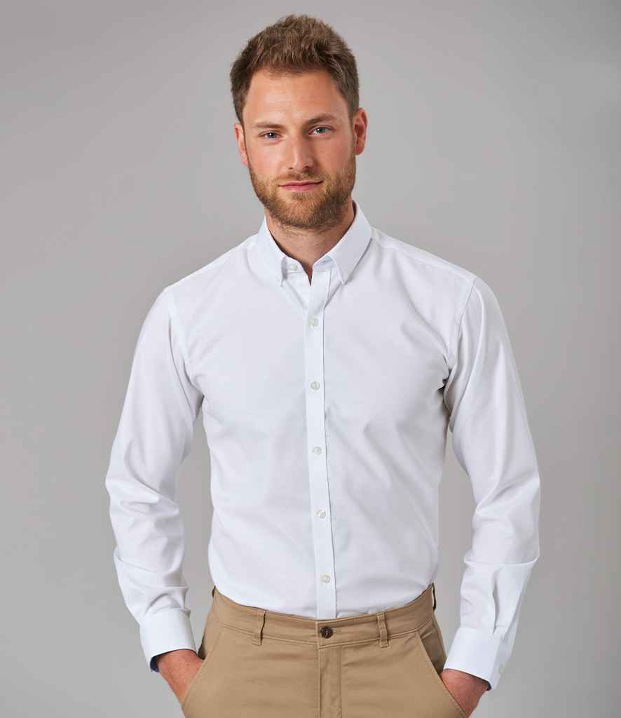 Brook Taverner Lawrence Long Shirt Stretch Oxford Shirt - Image 6