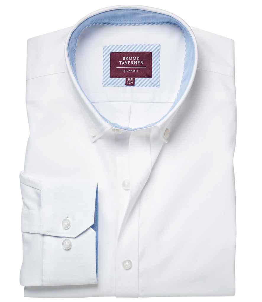 Brook Taverner Lawrence Long Shirt Stretch Oxford Shirt - Image 7