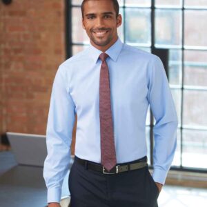 Brook Taverner Pisa Long Sleeve Slim Fit Shirt | Sky Blue
