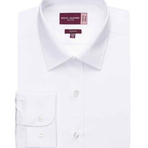 Brook Taverner Pisa Long Sleeve Slim Fit Shirt | White