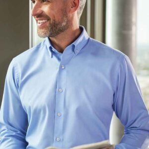 Brook Taverner Toronto Long Sleeve Oxford Shirt | Sky Blue