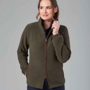 Brook Taverner Unisex Baltimore Fleece Jacket | Olive Green