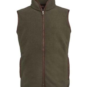 Brook Taverner Unisex Cincinatti Fleece Gilet | Olive Green