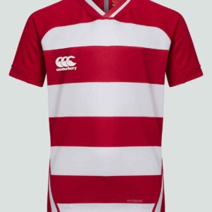 Canterbury Kids Evader Hooped Jersey | Red/White