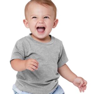 Canvas Baby Crew Neck T-Shirt | Athletic Heather