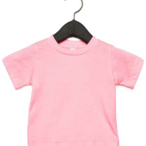 Canvas Baby Crew Neck T-Shirt | Pink